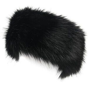 Faux Fur Ear Warmer Headband – Soft Stretch Winter Earmuff